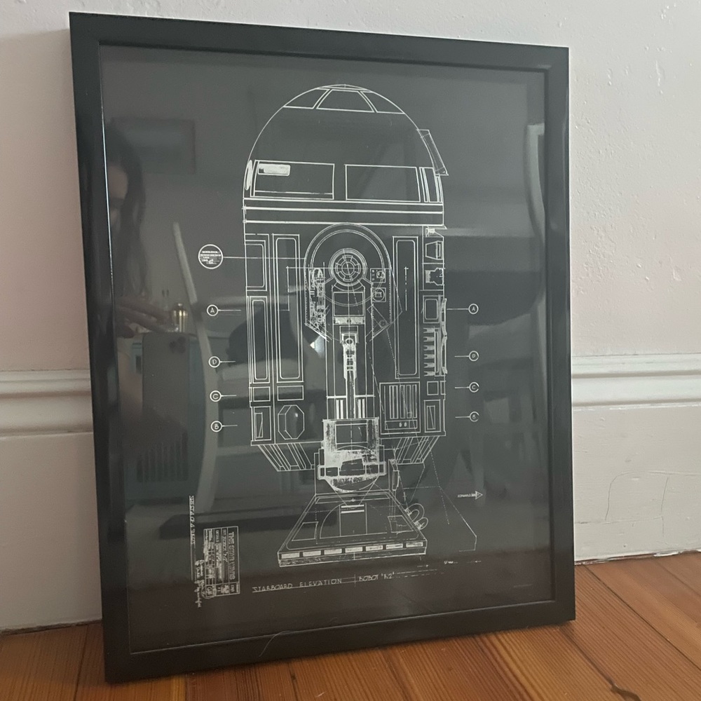Two Star Wars Wall Decor Death Star + X-Wing Fighter